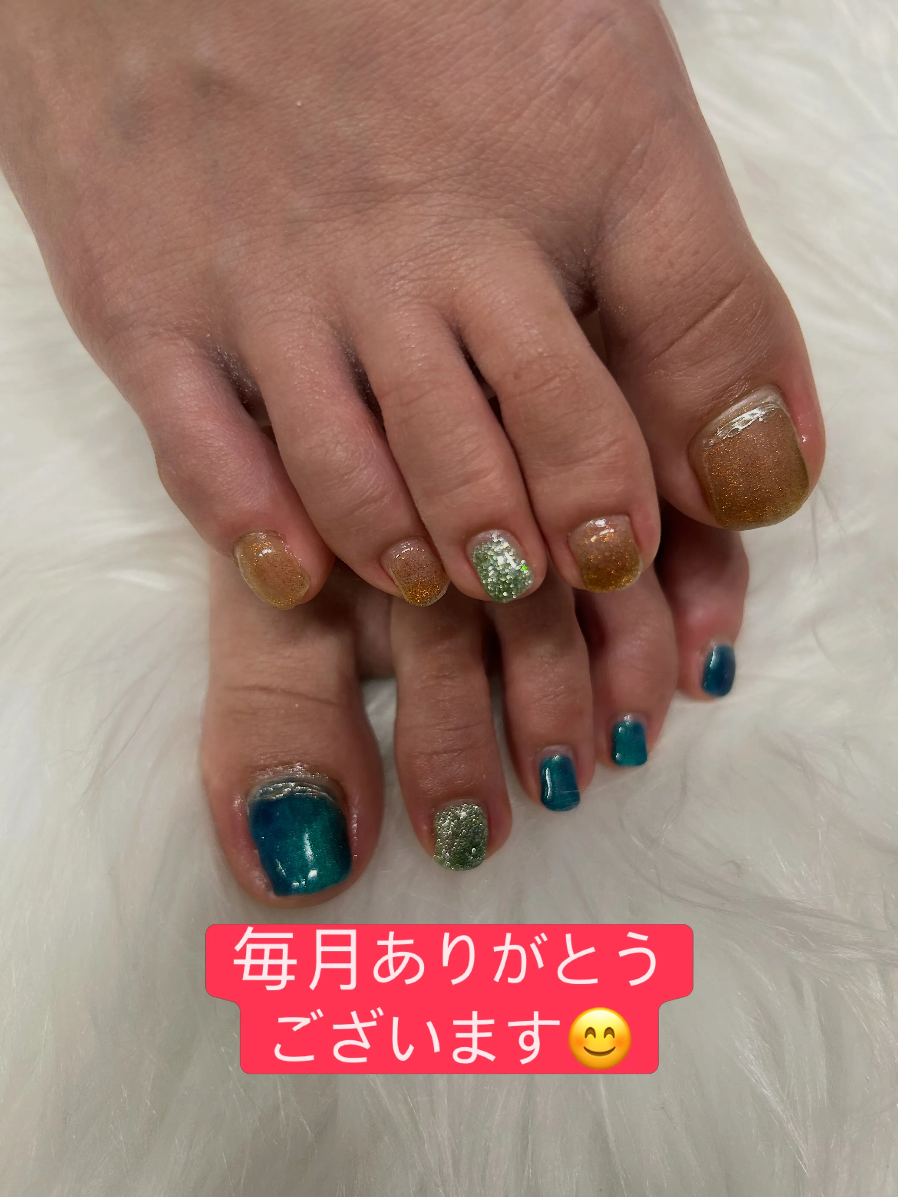 毎月オールシーズンフットのお洒落も